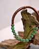 bransoletki - inne Bransoletka miedziana handmade z koralikami: turkus