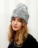 czapki damskie CZAPKA CHAPOOSIE Silver Furry