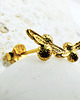 kolczyki pozłacane Kolczyki  pszczoły  , mini złote pszczółki