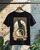 t-shirty męskie Koszulka - Kocia karta Tarota - Koło fortuny, The Wheel of Fortune #15