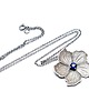srebrne naszyjniki Flower /chabrowy/  naszyjnik