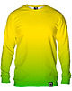 bluza bez kaptura damska Bluza Bez Kaptura Damska DR.CROW Ombre Yellow Green