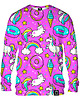 bluzy męskie Bluza Bez Kaptura Męska DR.CROW Unicorn Confetti