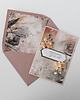 kartki scrapbooking Kartka ślubna z ozdobną kopertą