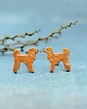 kolczyki ceramiczne Pudel  miniaturka pieski - ceramiczne kolczyki