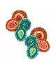 kolczyki soutache Kolczyki soutache Jesienny liść