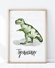 obrazy i plakaty do pokoju dziecięcego PLAKAT TYRANOZAUR P277
