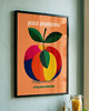 plakaty Plakat vegan zdrowie kuchnia jabłko 30x40