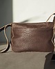 torby i nerki męskie Brązowa czekoladowa skórzana torebka