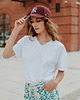 t-shirt damskie T-shirt Nevada z lnem