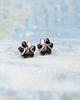 kolczyki ceramiczne Łapki, łapeczki- mini  kolczyki z łapką
