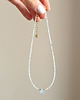 chokery Akwamaryn, hematyt choker unikat