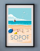 plakaty Plakat SOPOT PLAŻA