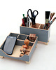 organizery Organizer biurowy - przybornik  na biurko - Szary