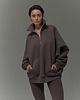 bluza bez kaptura damska Bluza Patchouli zamek cacao