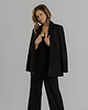 komplety damskie Garnitur Czarny Oversize Marynarka Spodnie Natalie 34