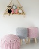 pufa dla dziecka Pufa Jellyfish różowa pink