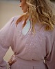 sukienki midi damskie Kimono Lotus - wiskoza  brudny róż