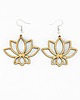 kolczyki drewniane Drewniane kolczyki LOTUS Aniegre