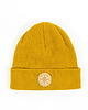 czapki damskie Czapka zimowa beanie Róża wiatrów żółta curry