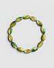 bransoletki - inne Zielona bransoletka z masy perłowej