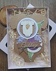 kartki scrapbooking Kartka z okazji narodzin córeczki (w pudełku)