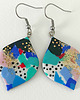 kolczyki z masy plastycznej Kolorowe Abstrakcyjne Kolczyki