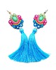 kolczyki soutache Sutaszowe kolczyki POSITANO z CHWOSTAMI