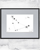 grafiki i ilustracje Oprawiona grafika zodiak Koziorożec