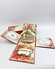 kartki scrapbooking Exploding Box na święta Bożego Narodzenia