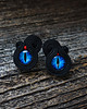 kolczyki soutache Smocze oko - kolczyki soutache