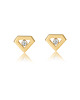 kolczyki pozłacane Kolczyki pozłacane diamond gold