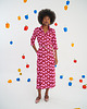 sukienki midi damskie Sukienka Splash Dress róż