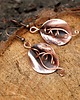 kolczyki wire wrapping Kalie miedzianki