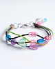bransoletki na sznurku Bransoletka - Kolorowe serduszka  - sznureczki