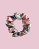 gumki do włosów Gumka jedwabna, scrunchie, wiosenne kwiaty MINI