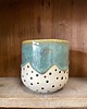 kubki Ceramiczna czarka Groszki