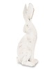 ozdoby wielkanocne Dekoracja - siedzący słupka królik 32,5x11,5x10 cm TALA - IV biały