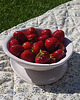 miski i misy Ceramiczna miseczka sitko na owoce, durszlak, berry bowl