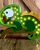 lampy do pokoju dziecka Lampka Drewniana Kameleon Leon
