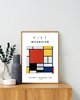plakaty PLAKAT Piet Mondrian, plakat abstrakcyjny