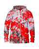bluzy męskie Męska Bluza Expres Zamek DR.CROW Marble Red