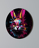 obrazy DON'T FOLLOW THE RABBIT Obraz okrągły 69cm - dekor dębu