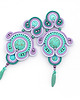 kolczyki soutache Turkusowa laguna 2