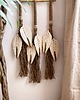 makramy Makrama Boho piórka/liście