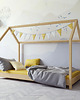 meble do pokoju dziecka Łóżko dziecięce domek Lilly sosna naturalna 180x80  cm