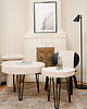 stoliki kawowe Stolik White OVAL PIN