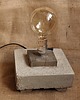 lampy stołowe Lampa ze starego drewna i betonu, loft, unikat /4/