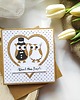 kartki scrapbooking Kartka ślubna "SOWY"