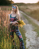 legginsy Legginsy dzwony Yogi Bells - Night Flowers